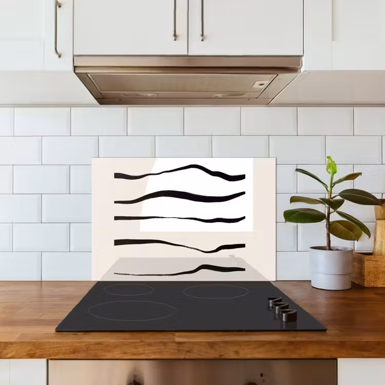 Salpicaderos de cocina - Abstracto - Línea - Pastel — 3
