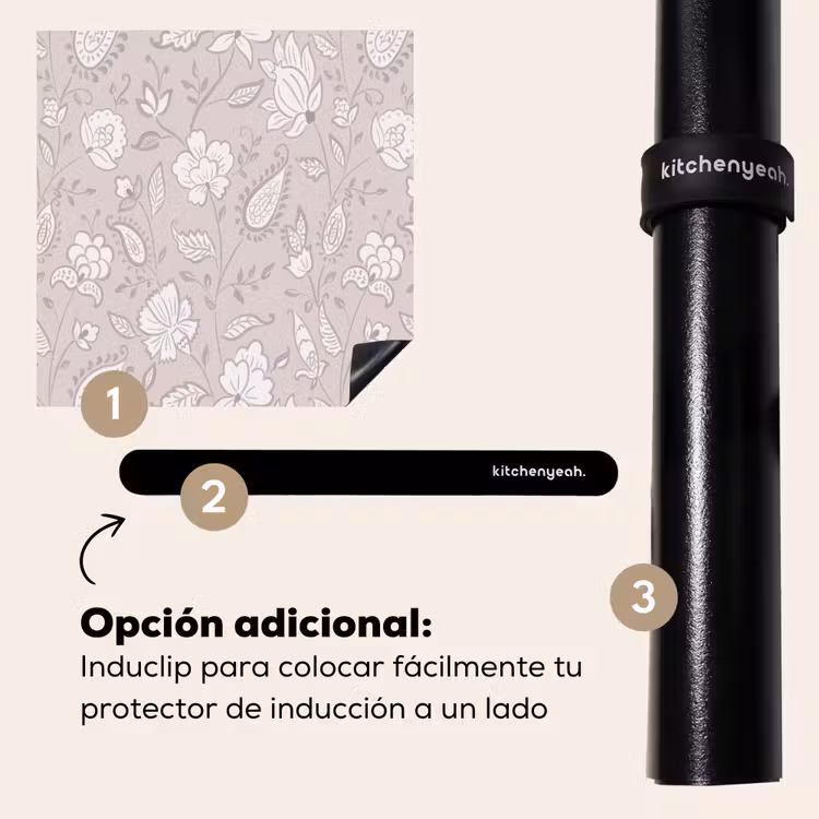 Protector de inducción - Flores - Firmado - Lavanda — 8