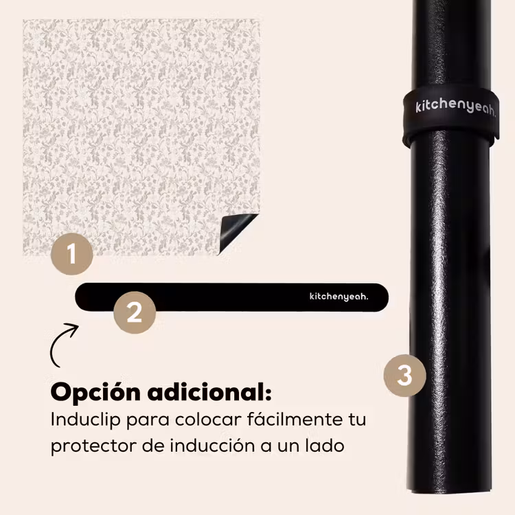 Protector de inducción - Flores - Patrón - Topo — 8
