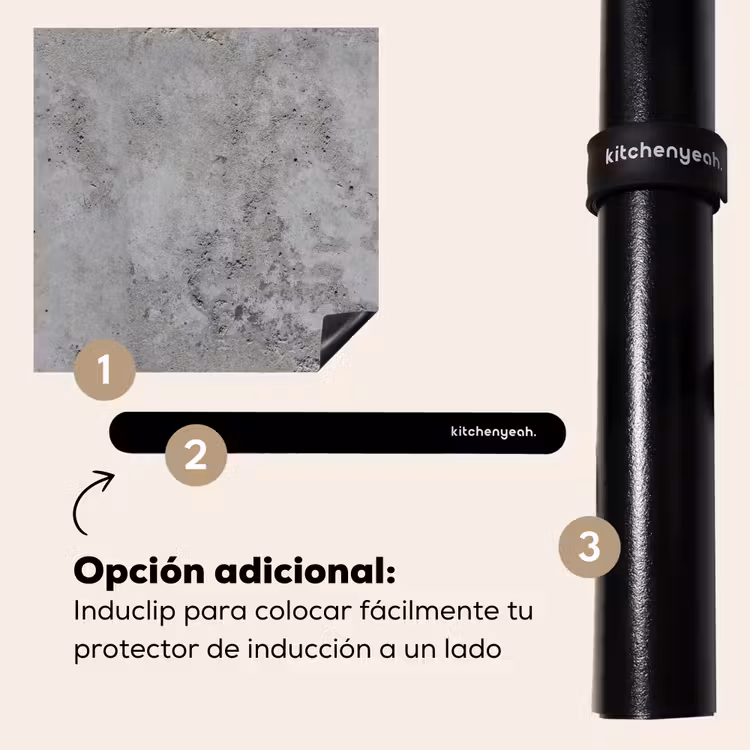 Protector de inducción - Patrón - Gris - Antiguo - Hormigón — 8