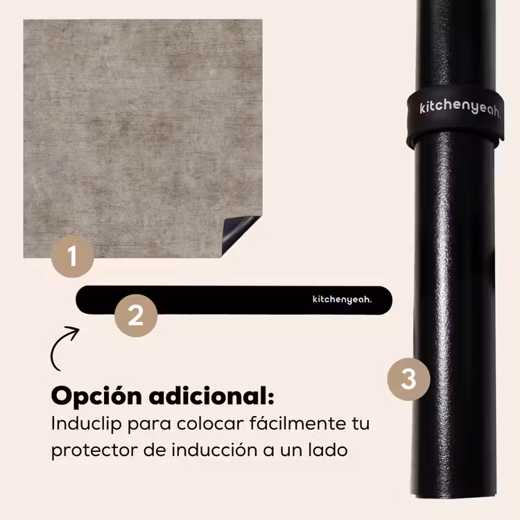 Protector de inducción - Retro - Hormigón - Patrón — 8