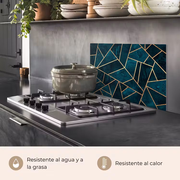 Salpicaderos de cocina - Piedras - Oro - Lujo - Patrones - Abstracto — 2