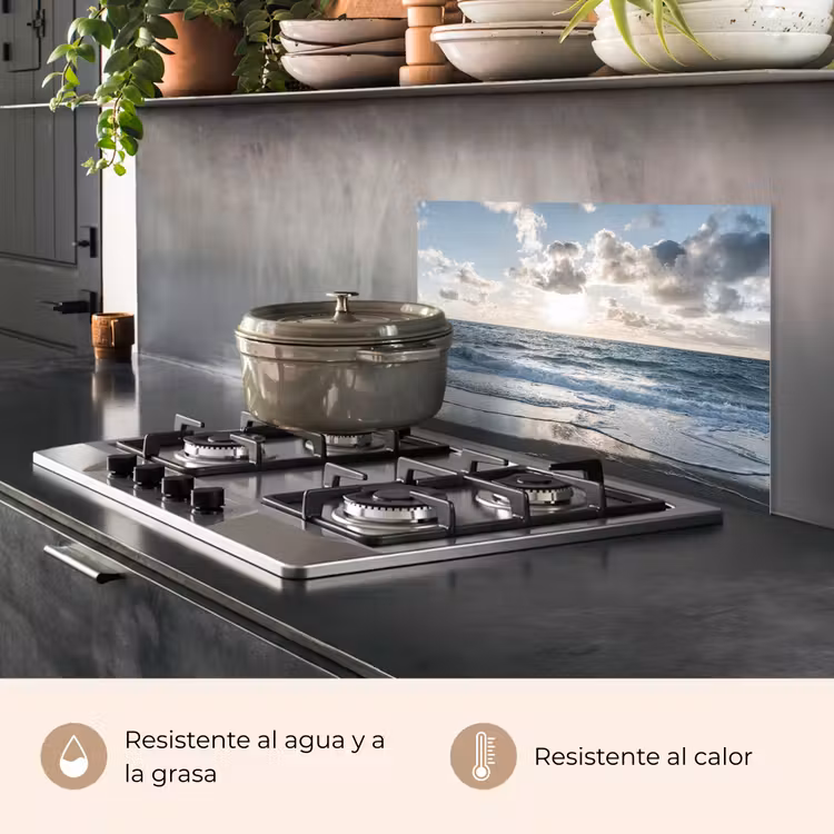 Salpicaderos de cocina - Mar - Nubes - Alemania — 2
