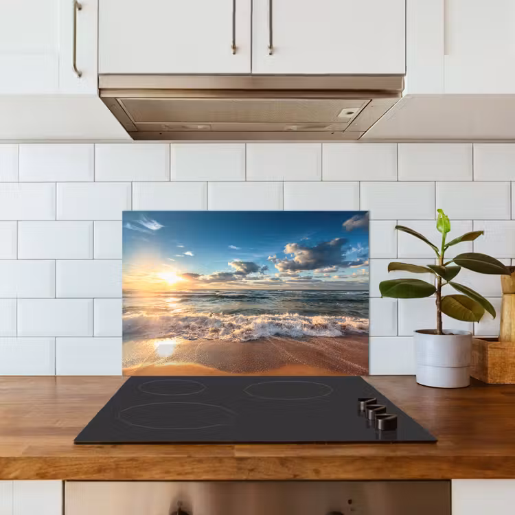 Salpicaderos de cocina - Playa - Mar - Puesta de sol — 3
