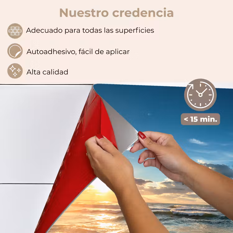 Salpicaderos de cocina - Playa - Mar - Puesta de sol — 4