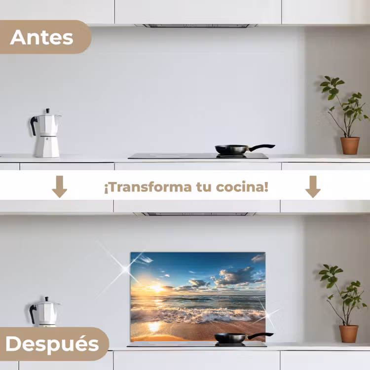 Salpicaderos de cocina - Playa - Mar - Puesta de sol — 7