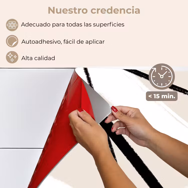 Salpicaderos de cocina - Línea - Abstracto - Minimalismo - Pastel — 4