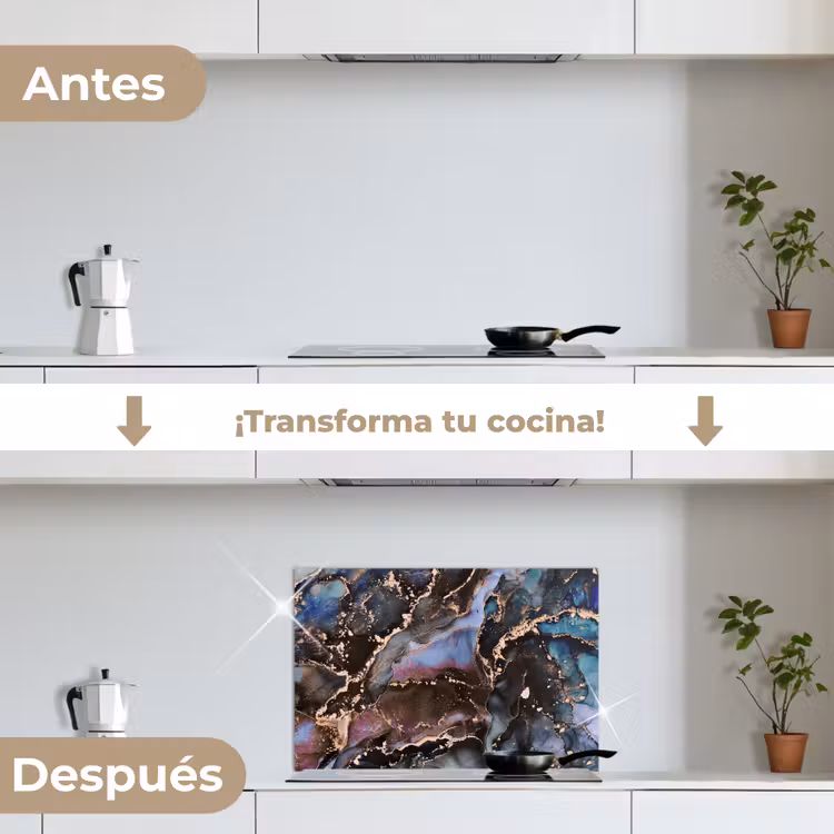 Salpicaderos de cocina - Mármol - Oro - Rosa — 7
