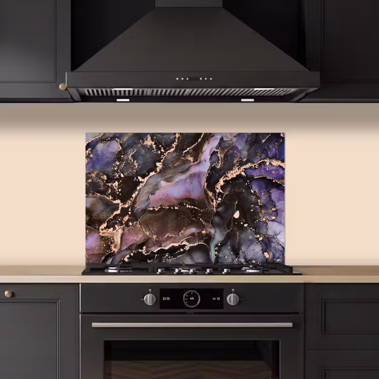 Salpicaderos de cocina - Mármol - Oro - Rosa — 5