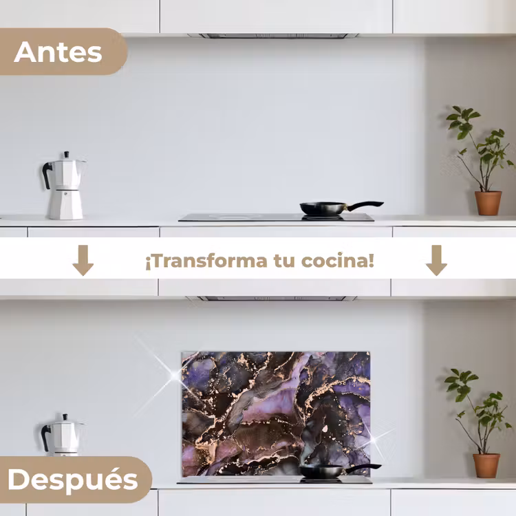 Salpicaderos de cocina - Mármol - Oro - Rosa — 7
