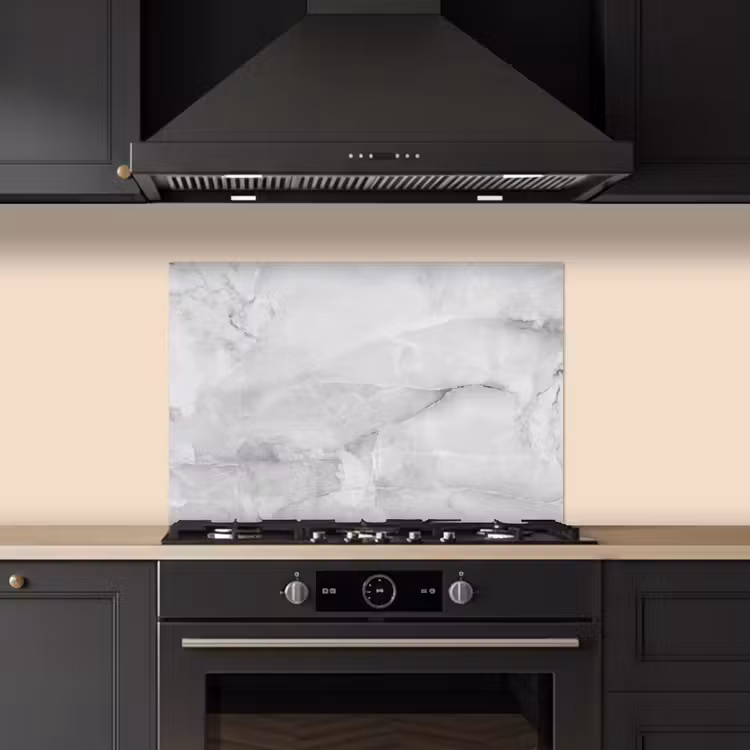 Salpicaderos de cocina - Mármol - Piedra - Blanco - Gris - Aspecto de mármol — 5