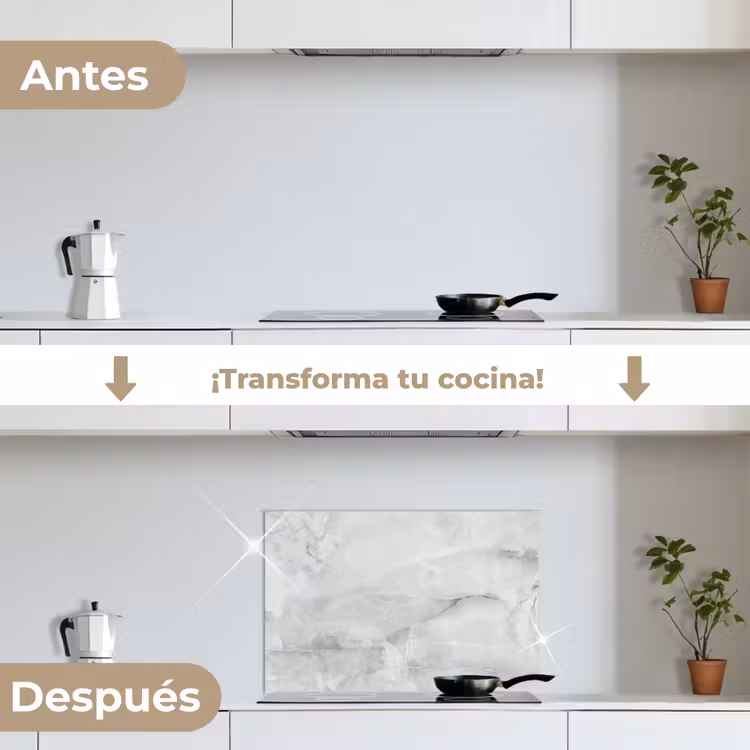 Salpicaderos de cocina - Mármol - Piedra - Blanco - Gris - Aspecto de mármol — 7