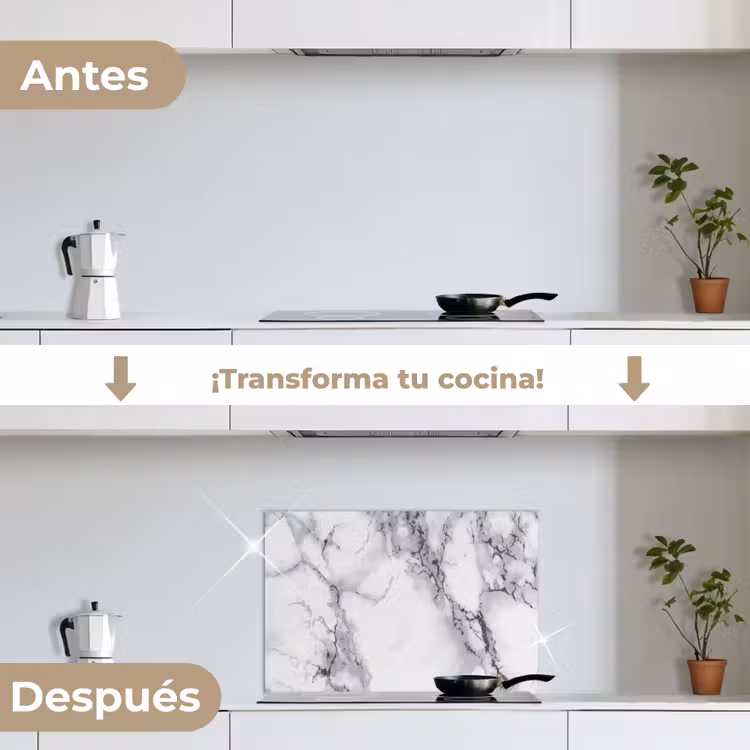 Salpicaderos de cocina - Mármol - Piedra - Blanco - Gris - Negro - Aspecto de mármol — 7
