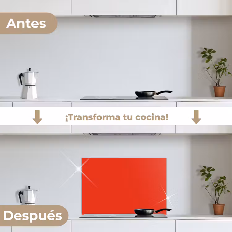Salpicaderos de cocina - Rojo - Color - Sólido — 7