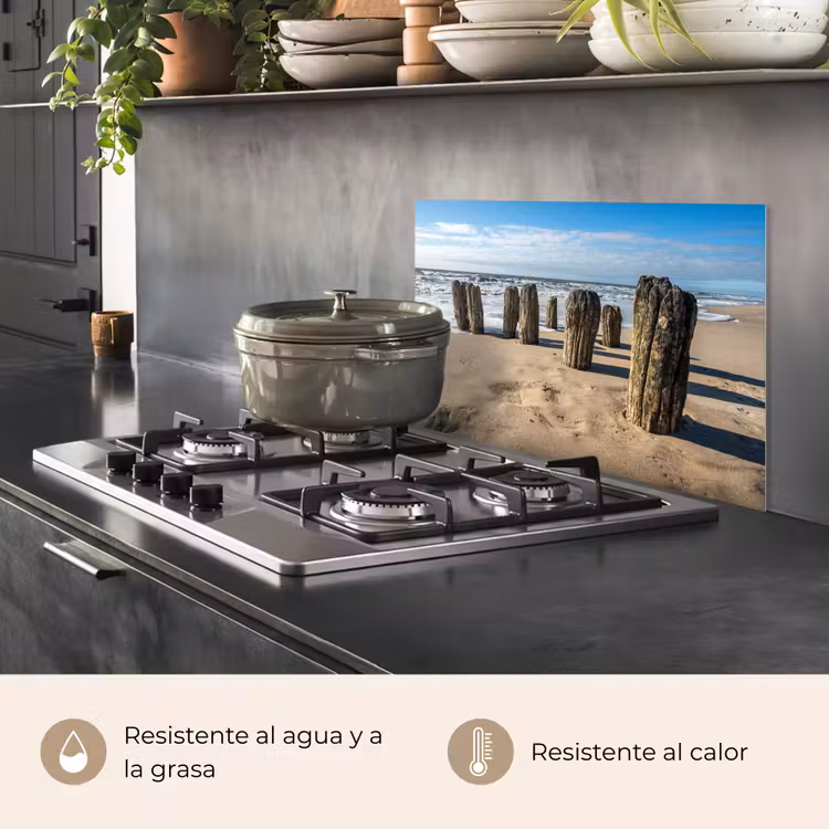 Salpicaderos de cocina - Arena - Playa - Polo - Agua - Verano — 2