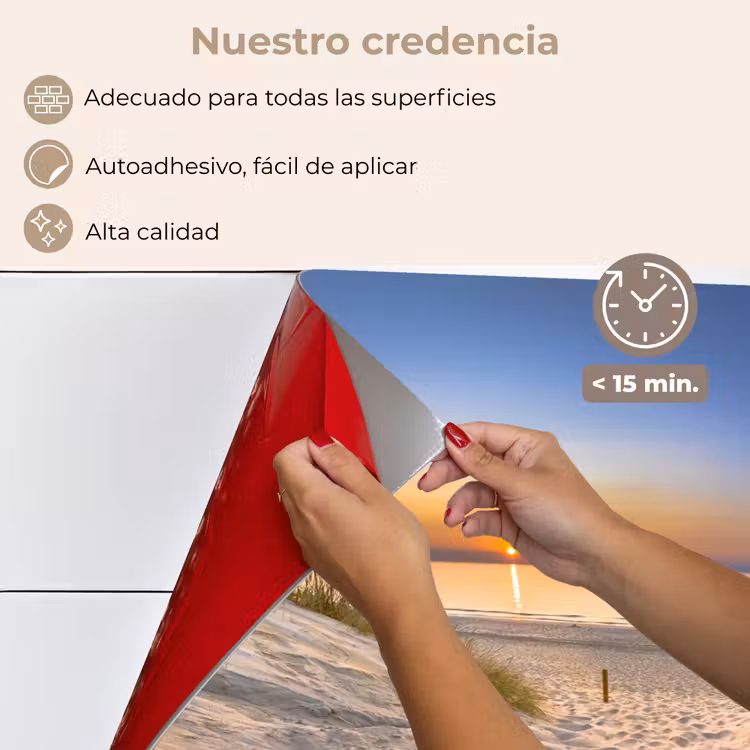 Salpicaderos de cocina - Duna - Puesta de sol - Horizonte - Playa - Hierba — 4