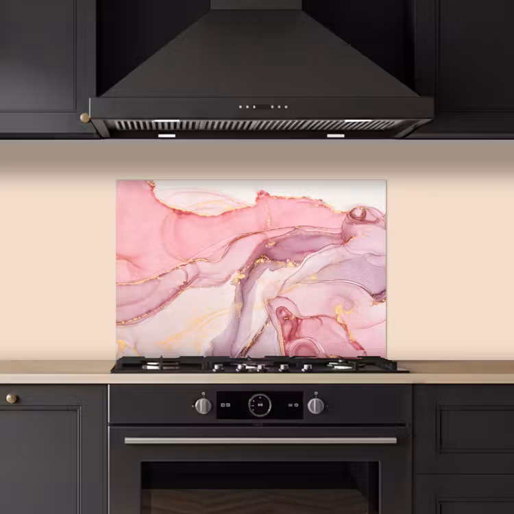 Salpicaderos de cocina - Oro - Mármol - Rosa — 5
