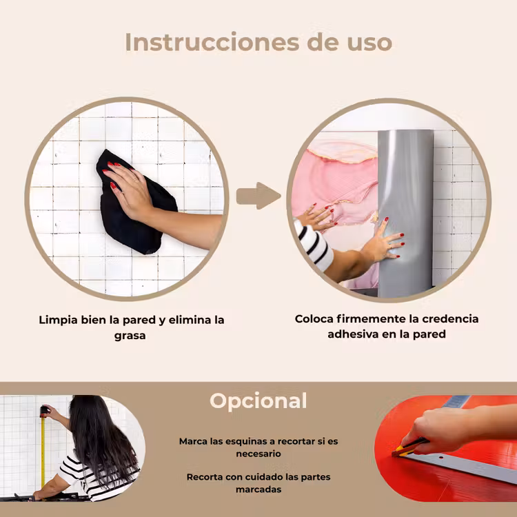 Salpicaderos de cocina - Oro - Mármol - Rosa — 6