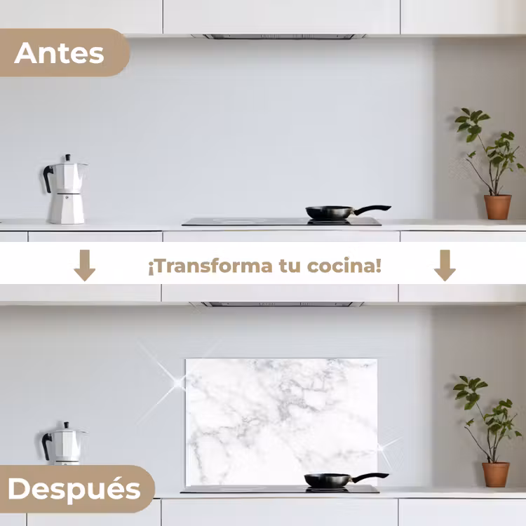 Salpicaderos de cocina - Mármol - Blanco - Gris - Lujo - Aspecto de mármol - Piedra — 7