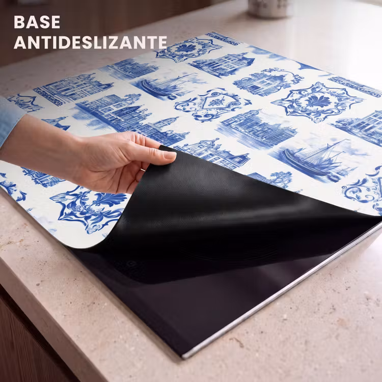 Protector de inducción - Casas - Barcos - Azul — 6