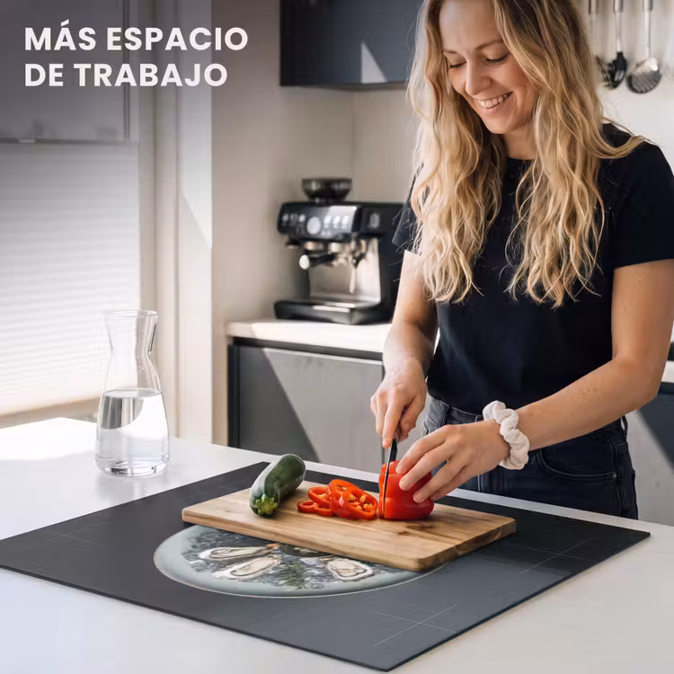 Protector de inducción - Ostras - Cocina - Negro — 5