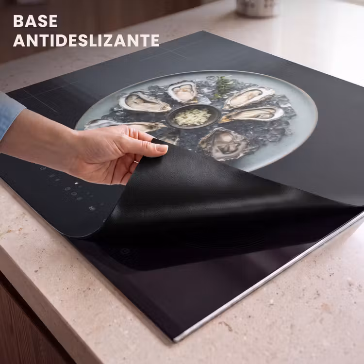 Protector de inducción - Ostras - Cocina - Negro — 6