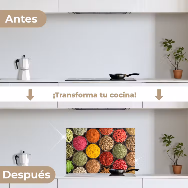 Salpicaderos de cocina - Hierbas - Cuencos - Colorido - Textura — 7