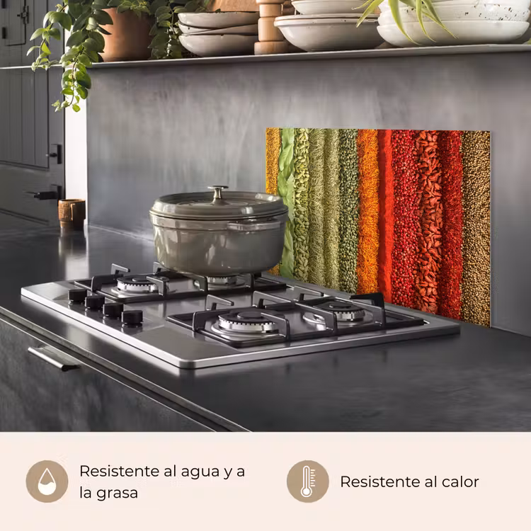 Salpicaderos de cocina - Hierbas - Especias - Colorido — 2