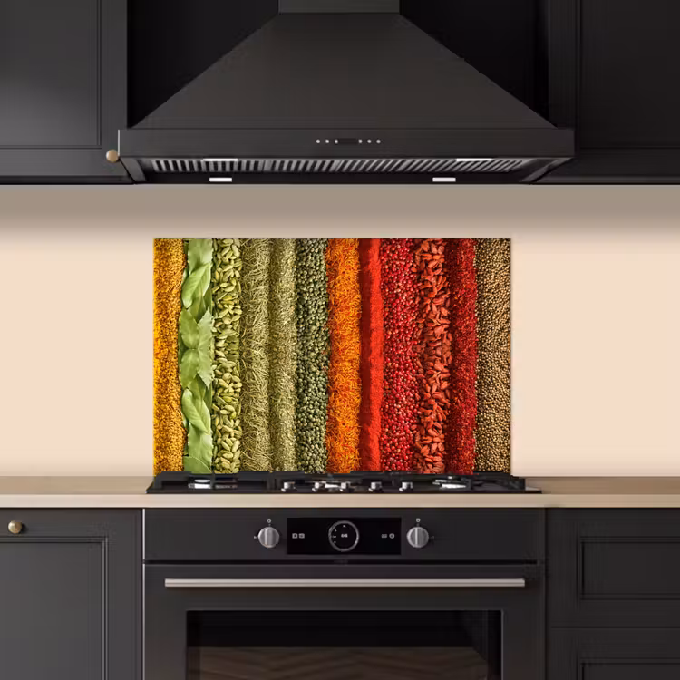 Salpicaderos de cocina - Hierbas - Especias - Colorido — 5