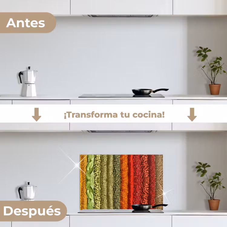Salpicaderos de cocina - Hierbas - Especias - Colorido — 7