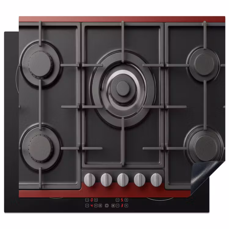 Protector de inducción - Cocina - Quemador de gas - Rojo — 1