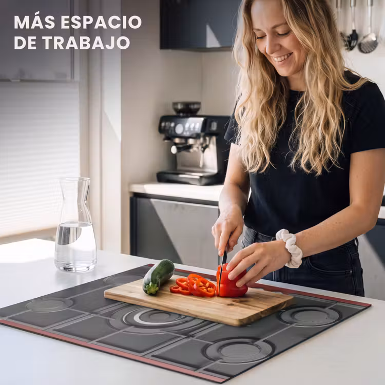 Protector de inducción - Cocina - Quemador de gas - Rojo — 5