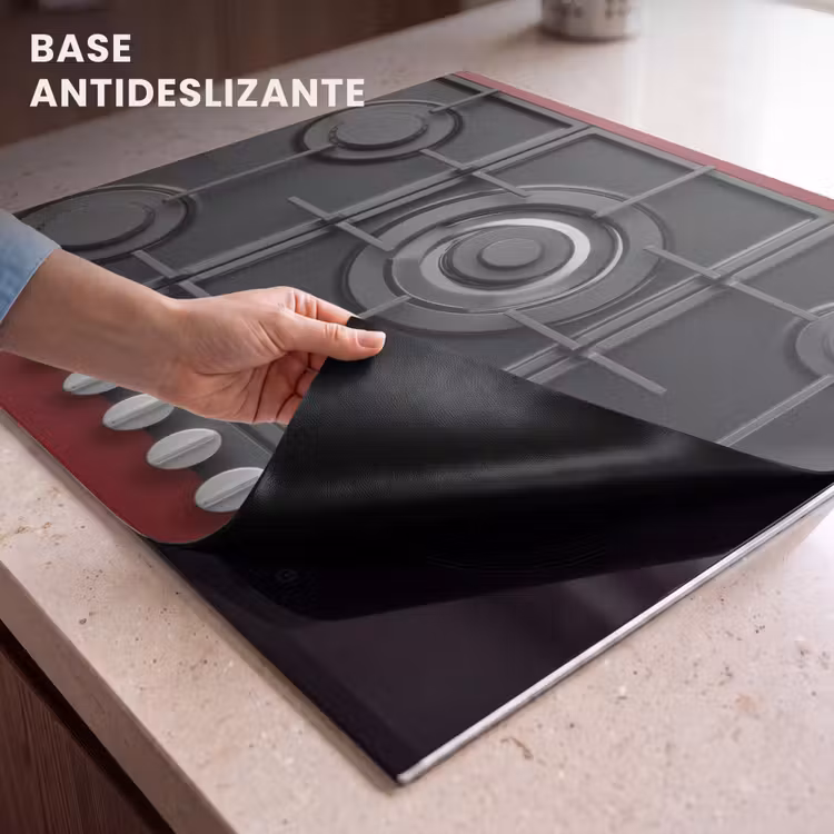 Protector de inducción - Cocina - Quemador de gas - Rojo — 6