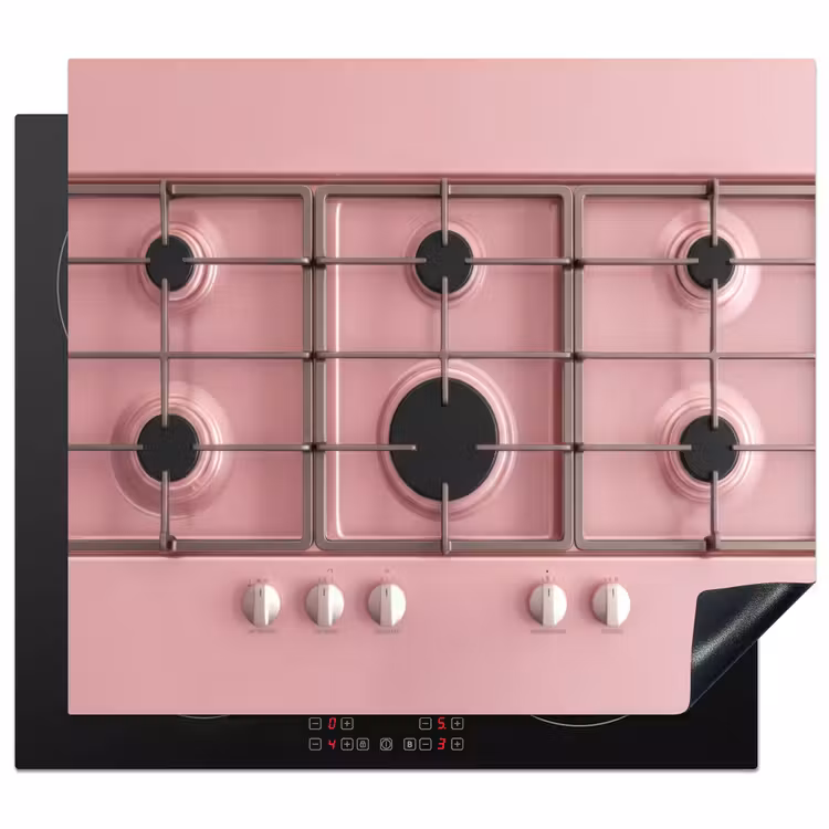 Protector de inducción - Cocina de gas - Moderna - Rosa — 1