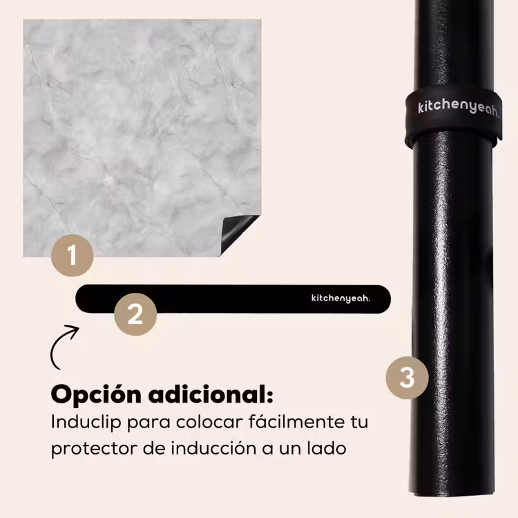 Protector de inducción - Gris - Mármol - Mate — 8