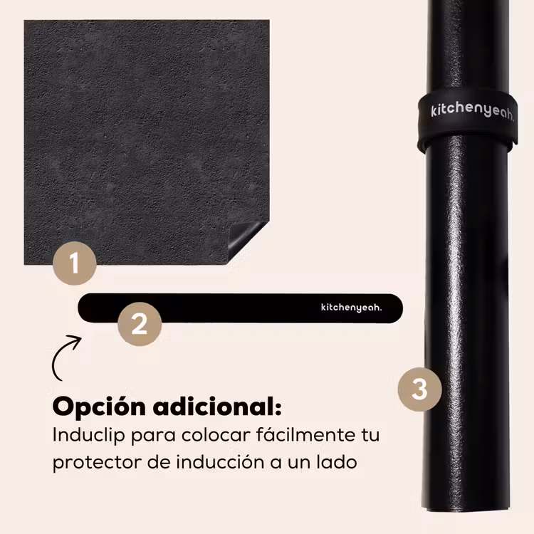 Protector de inducción - Gris oscuro - Textura asfáltica - Rugosa — 8