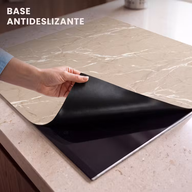 Protector de inducción - Beige - Mármol - Orgánico - Blanco — 6