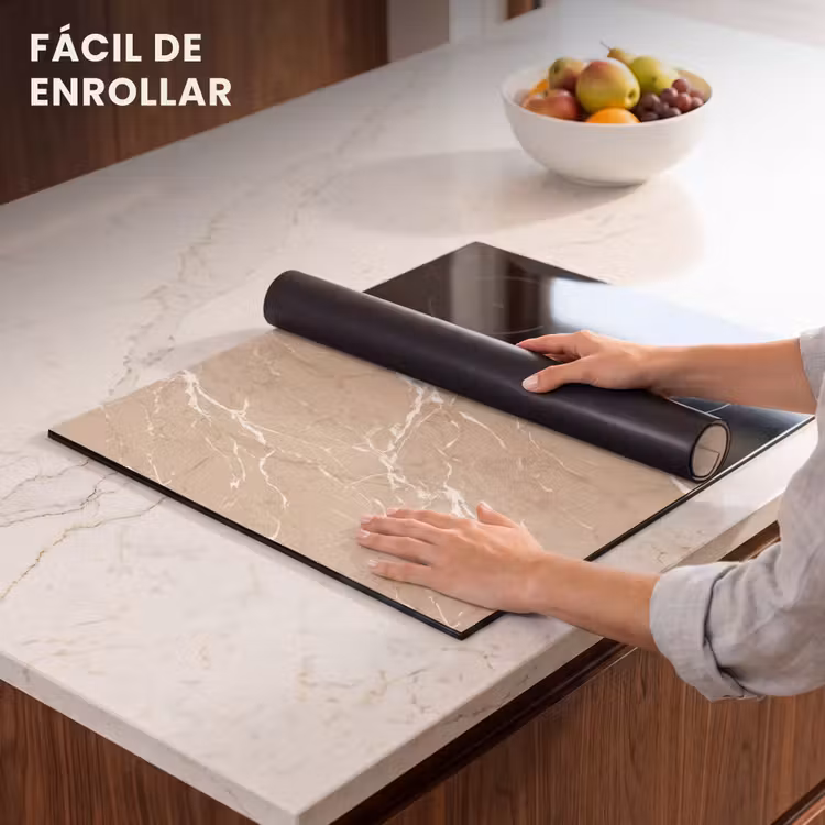 Protector de inducción - Beige - Mármol - Orgánico - Blanco — 7