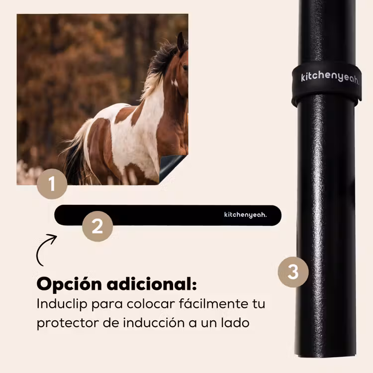 Protector de inducción - Caballo - Marrón - Hierba — 8