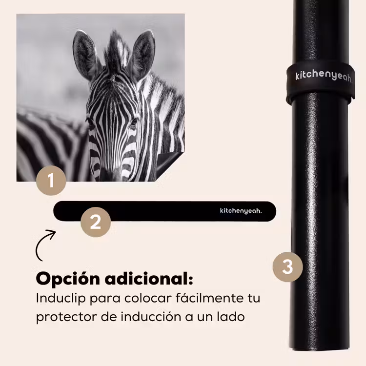 Protector de inducción - Cebras - Negro - Blanco — 8