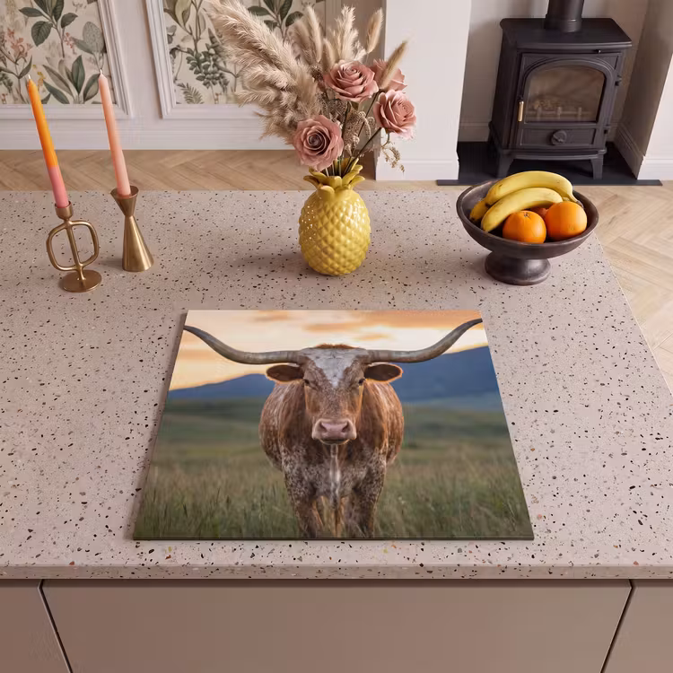 Protector de inducción - Longhorn - Paisaje - Puesta de sol — 3