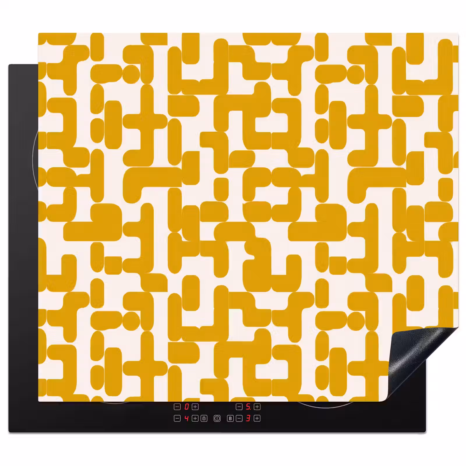 Protector de inducción - Amarillo - Beige - Estampado — 1