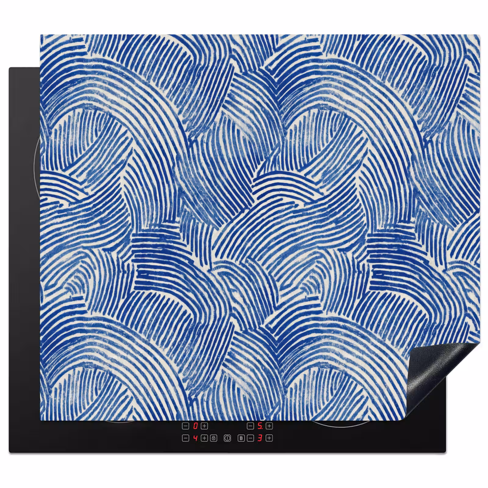 Protector de inducción - Moderno - Abstracto - Azul — 1