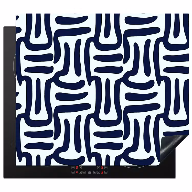 Protector de inducción - Abstracto - Moderno - Azul — 1