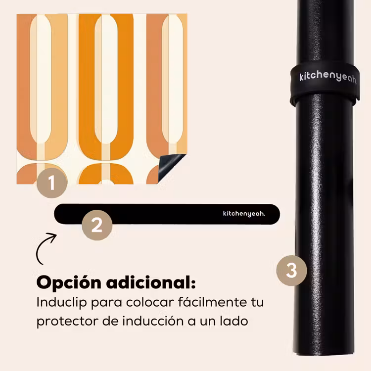 Protector de inducción - En forma de U - Retro - Naranja — 8