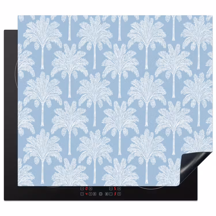 Protector de inducción - Palmera - Moderno - Azul — 1