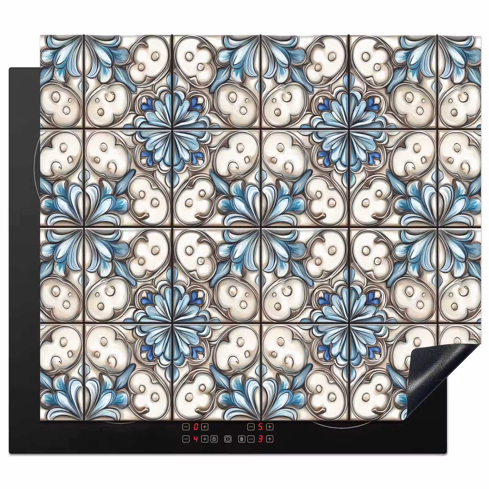 Protector de inducción - Barroco - Azulejos - Colorido — 1