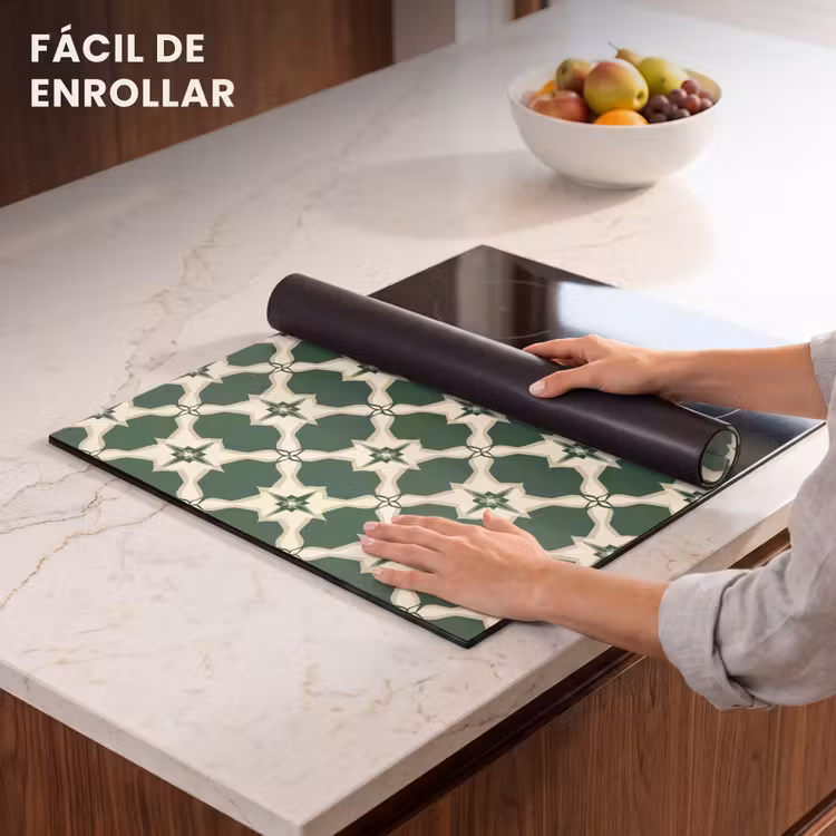 Protector de inducción - Azulejos - Classic - Verde — 7