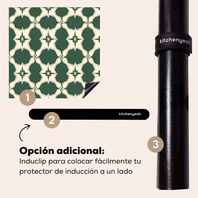 Protector de inducción - Azulejos - Classic - Verde — 8