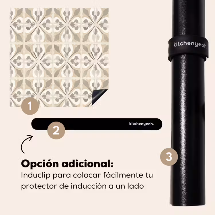 Protector de inducción - Azulejos - Motivo - Beige — 8